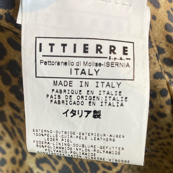 Vintage Roberto Cavalli Animal Print Leather Pony/calf Hair Y2K Coat Sz 44 M - Picture 15 of 15